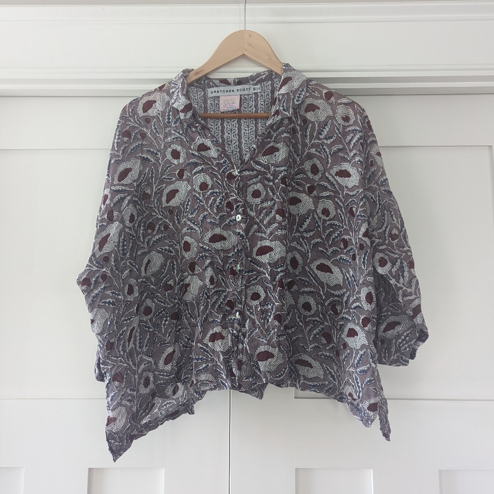 Gretchen Scott Cotton Flowy Button Down